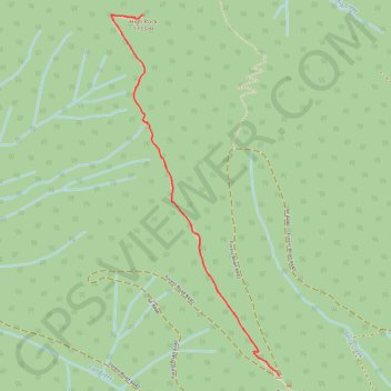 High Rock Lookout trail, distance, elevation, map, profile, GPS track