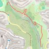 Hike in Glen Canyon Park trail, distance, elevation, map, profile, GPS track