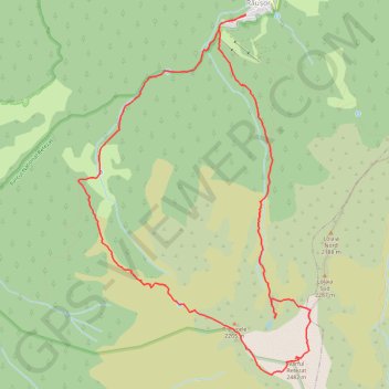 Vârful Retezat 2485m trail, distance, elevation, map, profile, GPS track