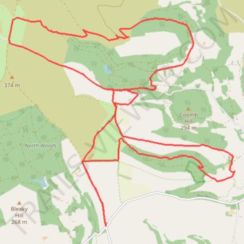 Sneck Yate loop trail, distance, elevation, map, profile, GPS track