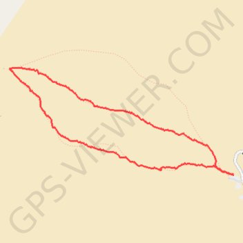 Alkali Flat Trail in White Sands National Park trail, distance, elevation, map, profile, GPS track