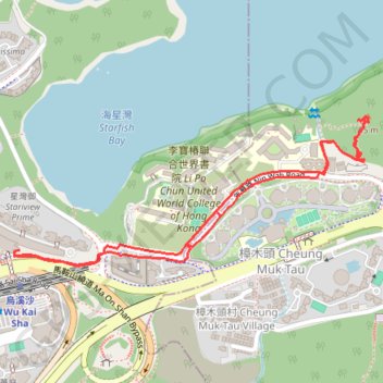 年華路小山 trail, distance, elevation, map, profile, GPS track
