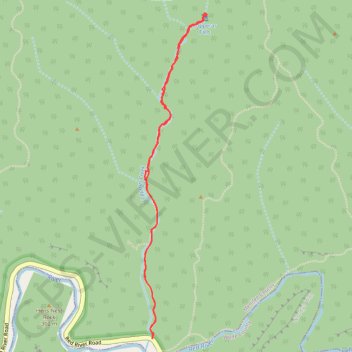Copperas Falls Trail in Clifty Wilderness trail, distance, elevation, map, profile, GPS track