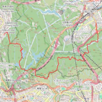 Golden Hill Path trail, distance, elevation, map, profile, GPS track