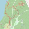 Coastal Maine Botanical Gardens trail, distance, elevation, map, profile, GPS track