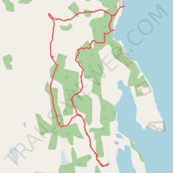 Laberge Trail Walk trail, distance, elevation, map, profile, GPS track