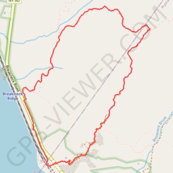 Breakneck Trails Loop trail, distance, elevation, map, profile, GPS track