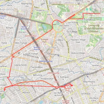 Tracked with OSMTracker for Android™ trail, distance, elevation, map, profile, GPS track