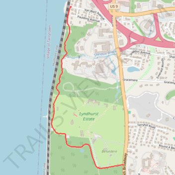 Westchester RiverWalk trail, distance, elevation, map, profile, GPS track