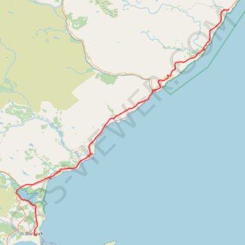 Dunbeath - Dornoch trail, distance, elevation, map, profile, GPS track