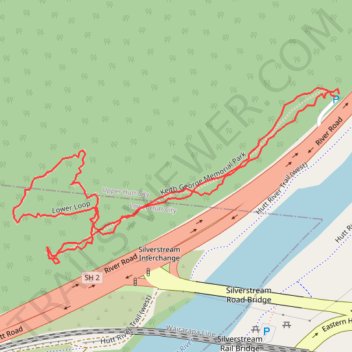 Keith George Memorial Park Lower Loop trail, distance, elevation, map, profile, GPS track