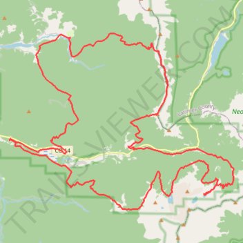 Never Summer 60k trail, distance, elevation, map, profile, GPS track