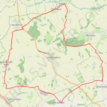 Cherington ➡️ Rollright ➡️ Wolford ➡️ Cherington trail, distance, elevation, map, profile, GPS track