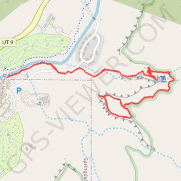Watchman Overlook trail, distance, elevation, map, profile, GPS track