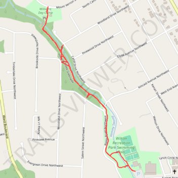Hominy Swamp Greenway trail, distance, elevation, map, profile, GPS track