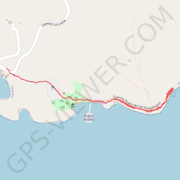 Area Recreativa Playita Rosada trail, distance, elevation, map, profile, GPS track