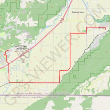 Lower Sumas Mountain - Yarrow trail, distance, elevation, map, profile, GPS track