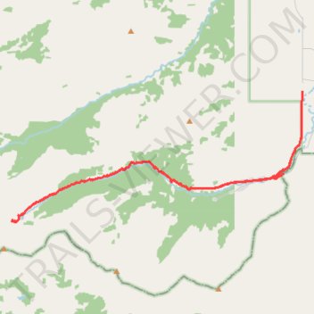 Yarrow Creek trail hike trail, distance, elevation, map, profile, GPS track