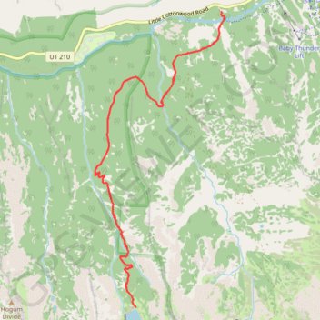 Red Pine Lake trail, distance, elevation, map, profile, GPS track