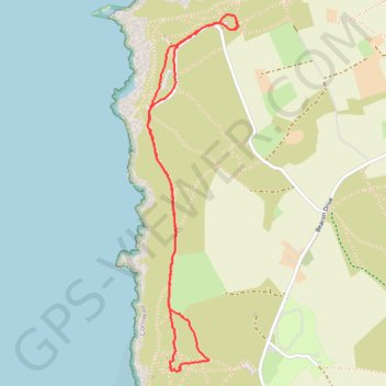 St Agnes Beacon & Wheal Coates trail, distance, elevation, map, profile, GPS track