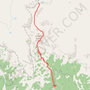 Skeleton Point trail, distance, elevation, map, profile, GPS track
