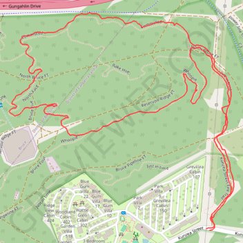 Bruce Ridge Nature Reserve trail, distance, elevation, map, profile, GPS track