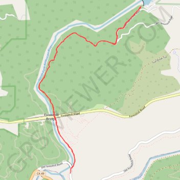 Lake Clementine via Clementine Trail in Auburn State Recreation Area trail, distance, elevation, map, profile, GPS track