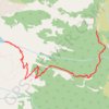 Delta Lake from Lupine Meadows trail, distance, elevation, map, profile, GPS track