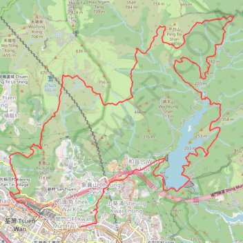 光板田坑 小丑坑 王母石澗 石頭峴坑左源 針城石澗 trail, distance, elevation, map, profile, GPS track