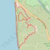 Torrey Pines Loop via Guy Flemming Trail, EB Scripps Overlook and Beach Trail trail, distance, elevation, map, profile, GPS track