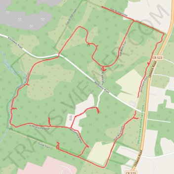 Whittemore Wildlife Sanctuary loop trail, distance, elevation, map, profile, GPS track