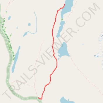 Lower Long Lake Trail - Lac du Bois Grasslands Protected Area trail, distance, elevation, map, profile, GPS track