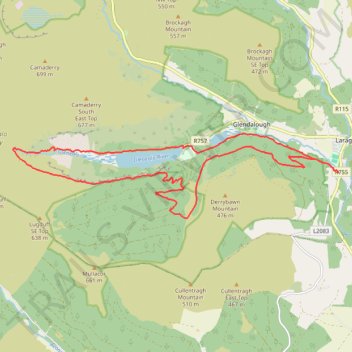 The Glendalough Hike - Wicklow Mountains National Park trail, distance, elevation, map, profile, GPS track