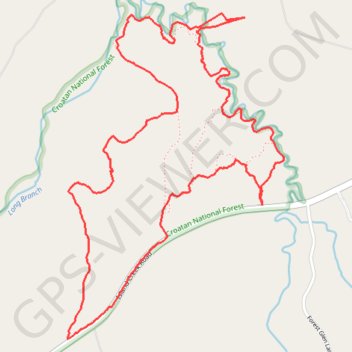 Morning hike at Island Creek Forest Walk Trail trail, distance, elevation, map, profile, GPS track