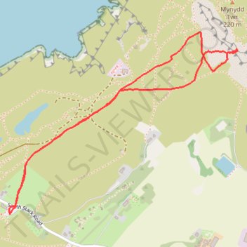 Mynydd Tŵr, Caergybi trail, distance, elevation, map, profile, GPS track