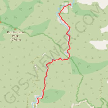 Bridge to Nowhere trail, distance, elevation, map, profile, GPS track