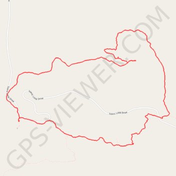 Caprock Coulee Loop Trail in Theodore Roosevelt National Park trail, distance, elevation, map, profile, GPS track
