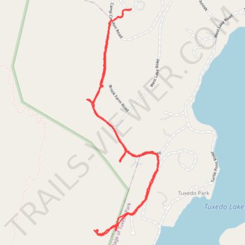 Tuxedo Park bridle paths trail, distance, elevation, map, profile, GPS track