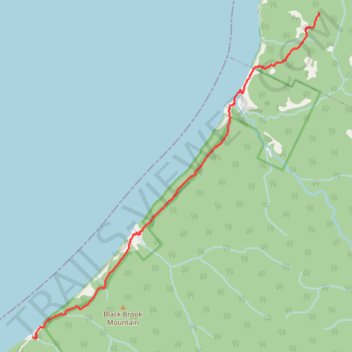 Seawall Trail Day 1 trail, distance, elevation, map, profile, GPS track