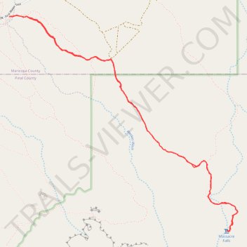 Massacre Falls Trail trail, distance, elevation, map, profile, GPS track