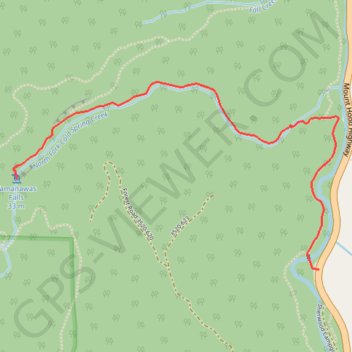 Tamanawas Falls trail, distance, elevation, map, profile, GPS track