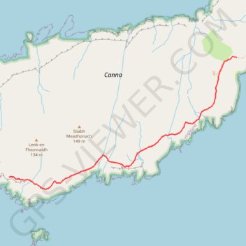 Canna Walk trail, distance, elevation, map, profile, GPS track