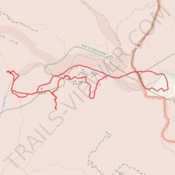 נחל פארן trail, distance, elevation, map, profile, GPS track