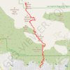 Mount Wilson trail, distance, elevation, map, profile, GPS track