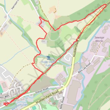 Hall Heys Wood trail, distance, elevation, map, profile, GPS track