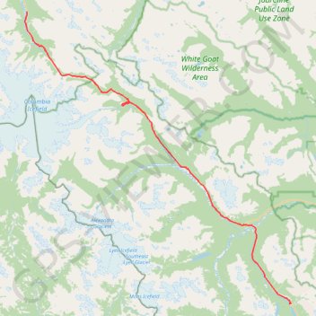 Jasper National Park - Banff National Park trail, distance, elevation, map, profile, GPS track