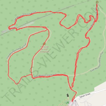 Cove Mountain Preserve Trail trail, distance, elevation, map, profile, GPS track