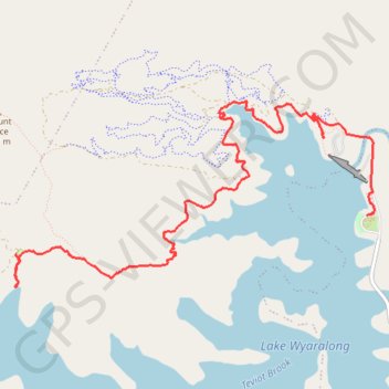Shoreline trail trail, distance, elevation, map, profile, GPS track