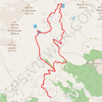 2015-07-19 Mt Fallere trail, distance, elevation, map, profile, GPS track