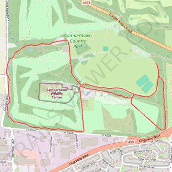 Camperdown parkrun trail, distance, elevation, map, profile, GPS track